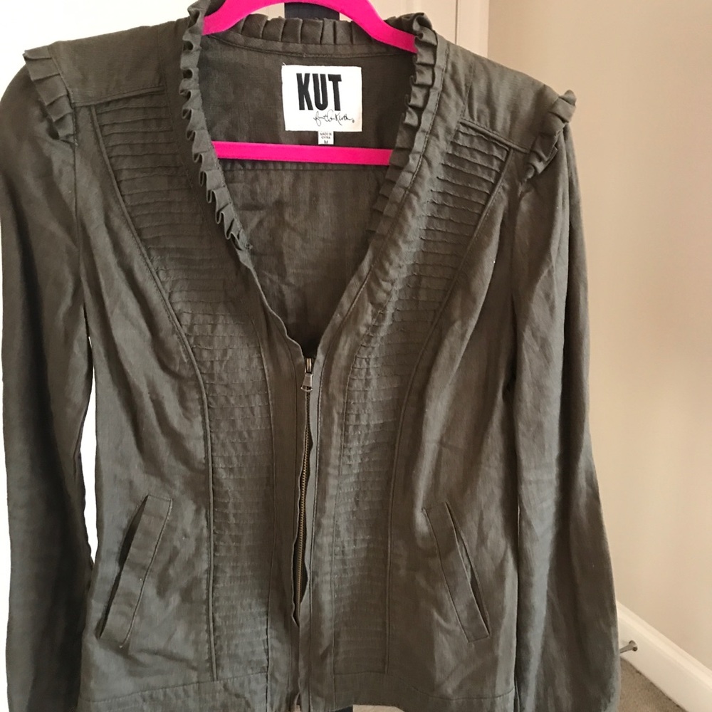 Kut olive green jacket size M